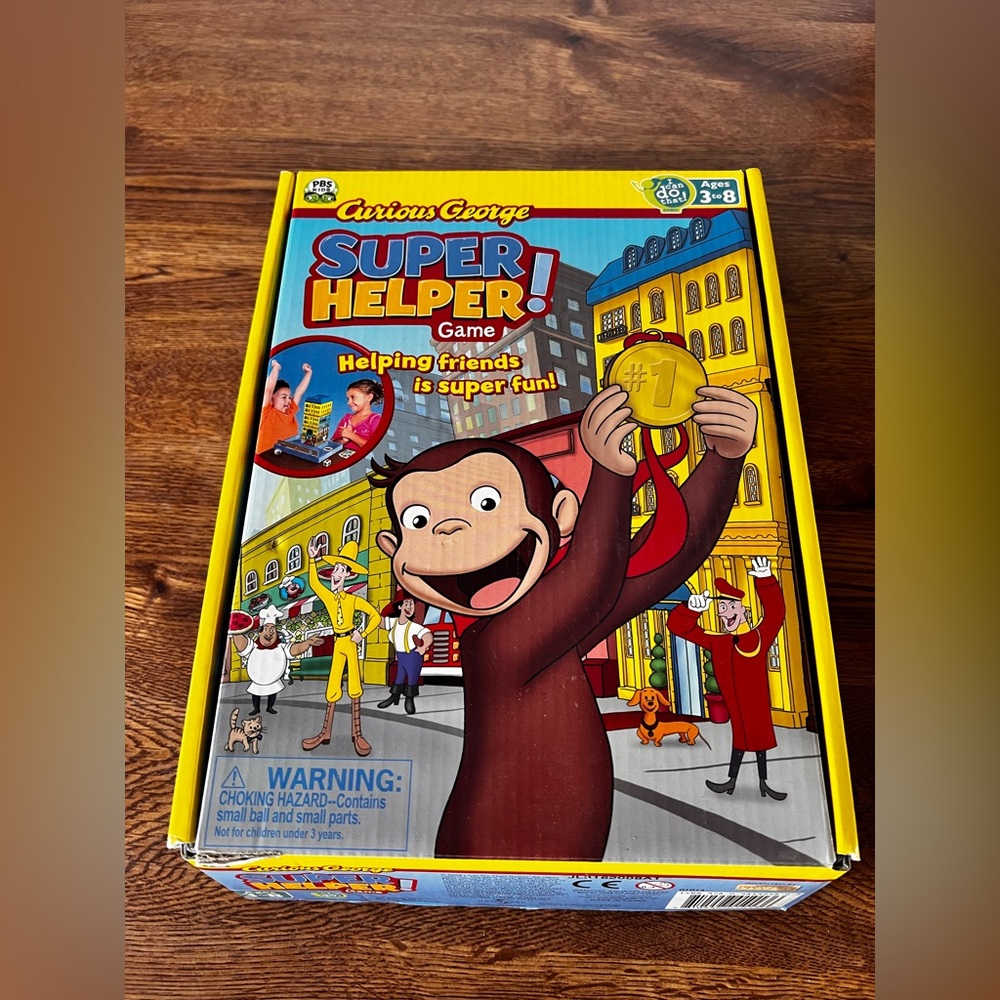 Vintage Curious George Super Helper! Game